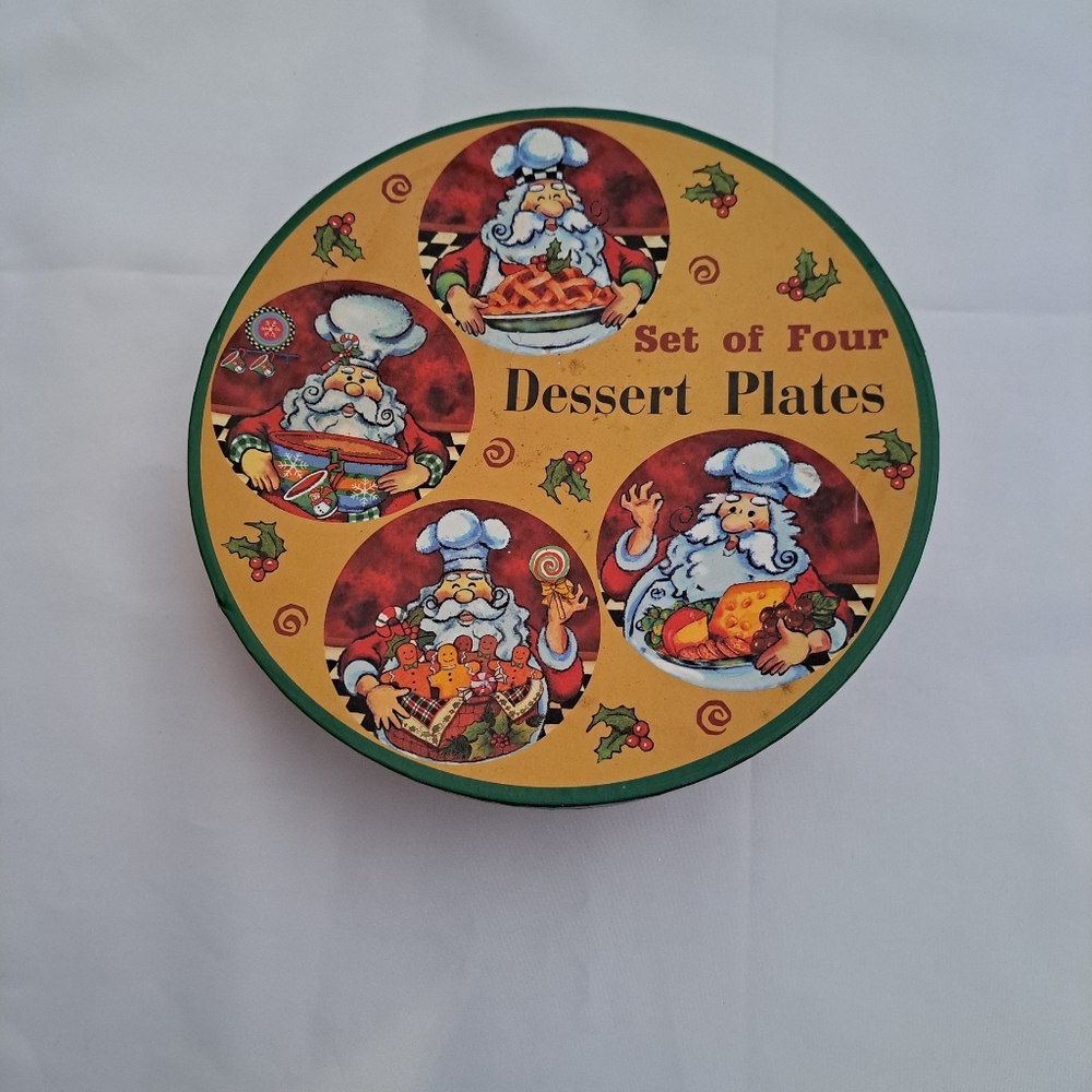 Christmas Dessert Plates